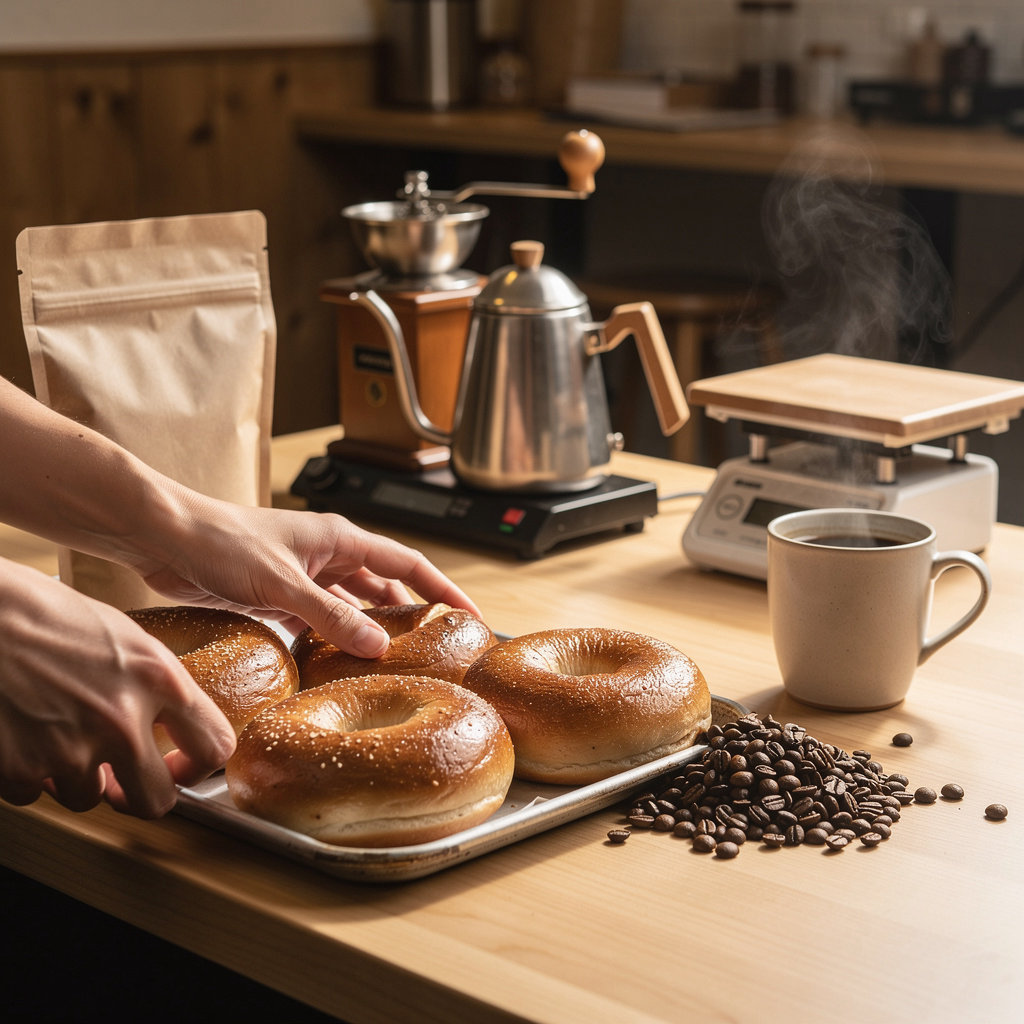 Red Beard Coffee Co locally roasted coffee and fresh bagels in welcoming Pueblo West café
